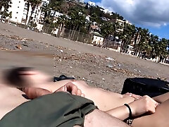 Dick Flashing Next to a Topless...